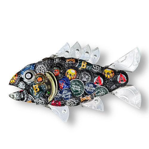 John Richards 11" Bottlecap Fish WP5996